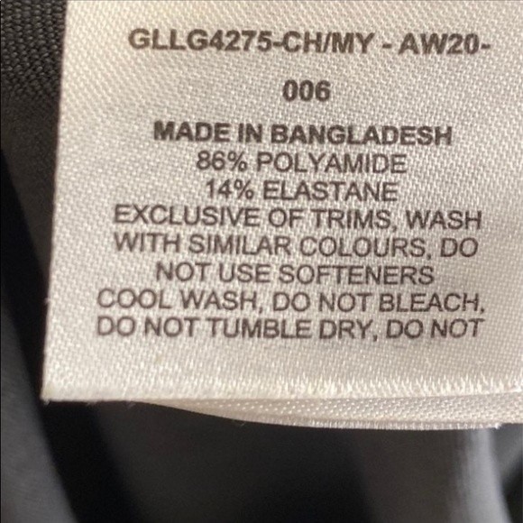 Gymshark Leggings Fit Seamless Gray Charcoal/Yellow waistline Elastic Size S - Picture 6 of 12